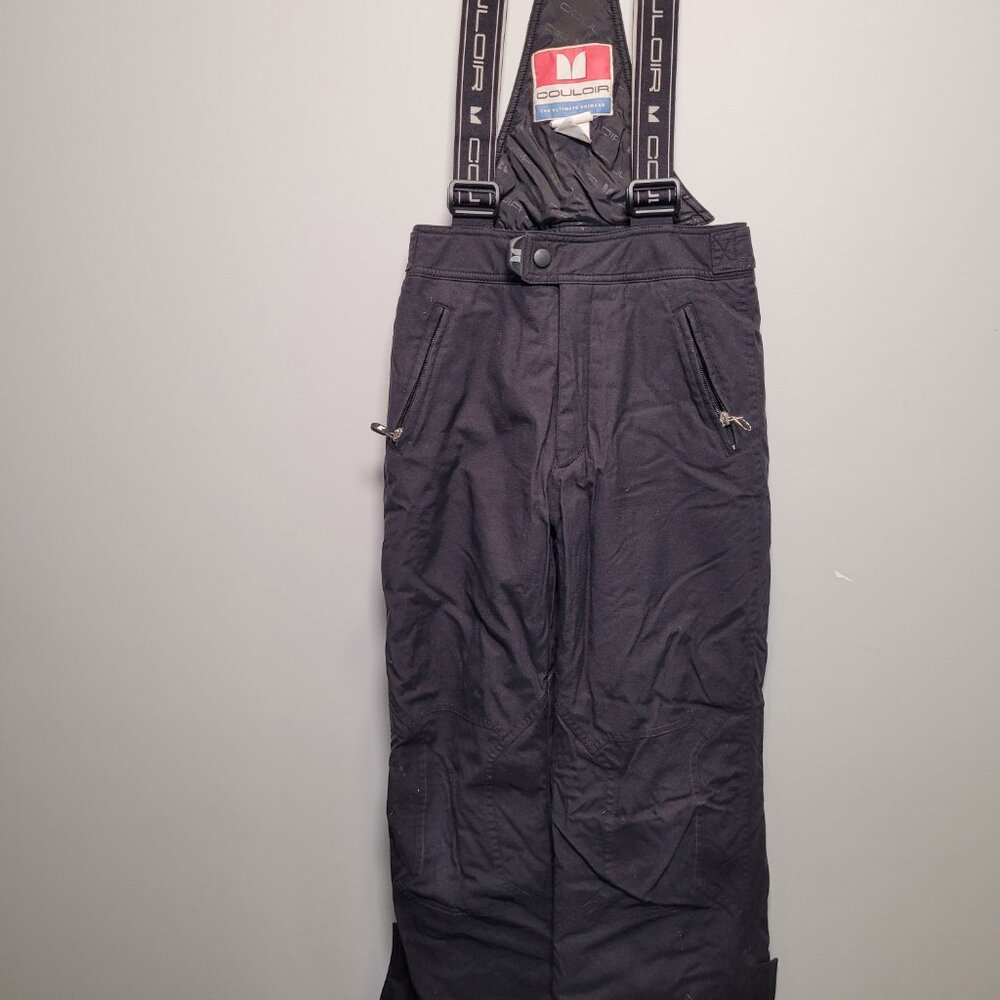Kids Black Snowpants - Boys/Unisex - Size M (12)